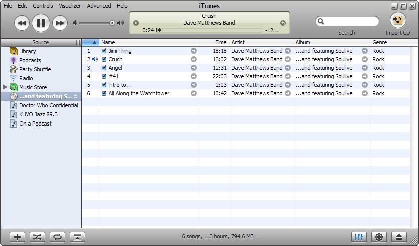 iTunes 5 for Windows CD Player (2005)